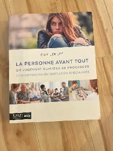 livre  la personne avant tout de Guy Lemire livre cégep