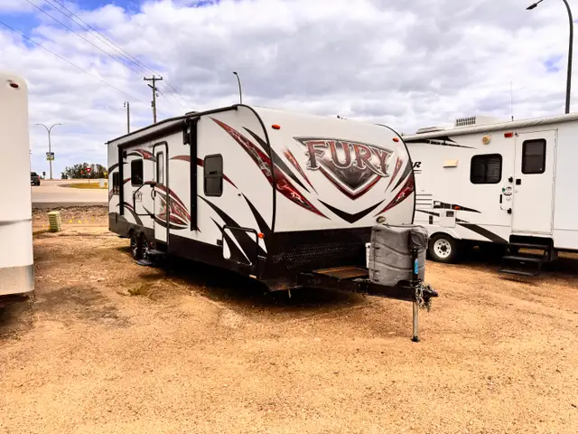 2016 Prime Time Fury Toyhauler – 14’6" Garage & Half-Ton Towable