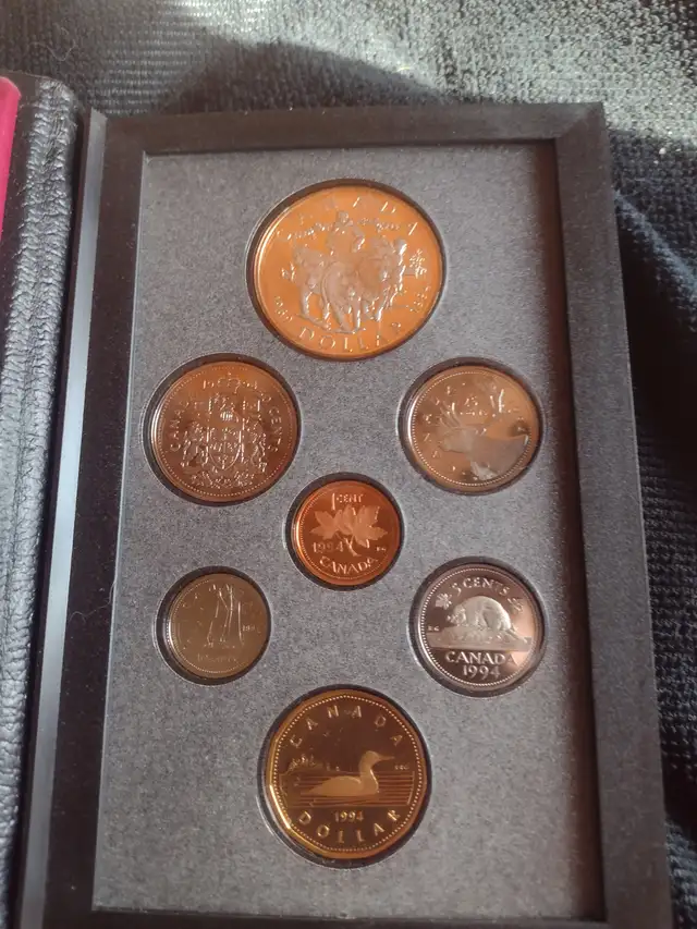 1994 Royal Canadian Mint double dollar Proof Coin Set