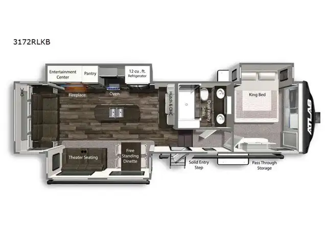 2022 Dutchmen RV Atlas 3172RLKB