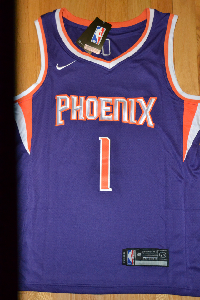 New w/ Tags DEVIN BOOKER All Embroidered Jersey