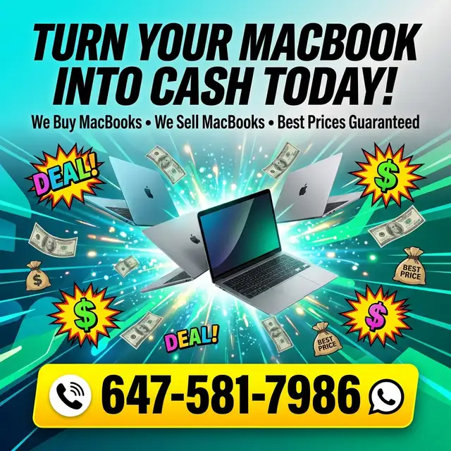Cash for MacBooks – Fast, Safe & Top Dollar Paid!