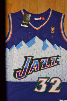 New w/ Tags KARL MALONE All Embroidered Jersey - Photo 5
