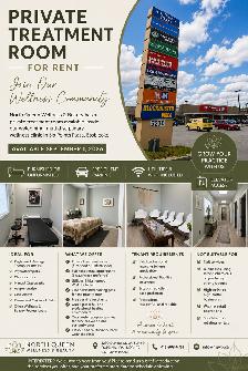PRIVATE TREATMENT ROOM/OFFICE FOR RENT