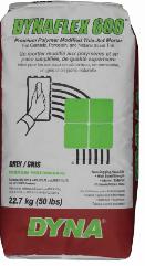 DYNAFLEX 600 Premium Polymer Thin Set Mortar - GREY - 20KG Bags