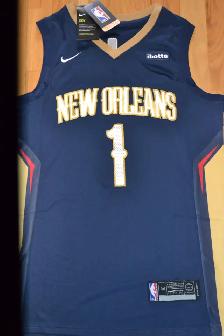 New w/ Tags ZION WILLIAMSON All Embroidered Jersey