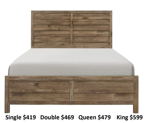 MODERN RUSTIC STYLE BEDS