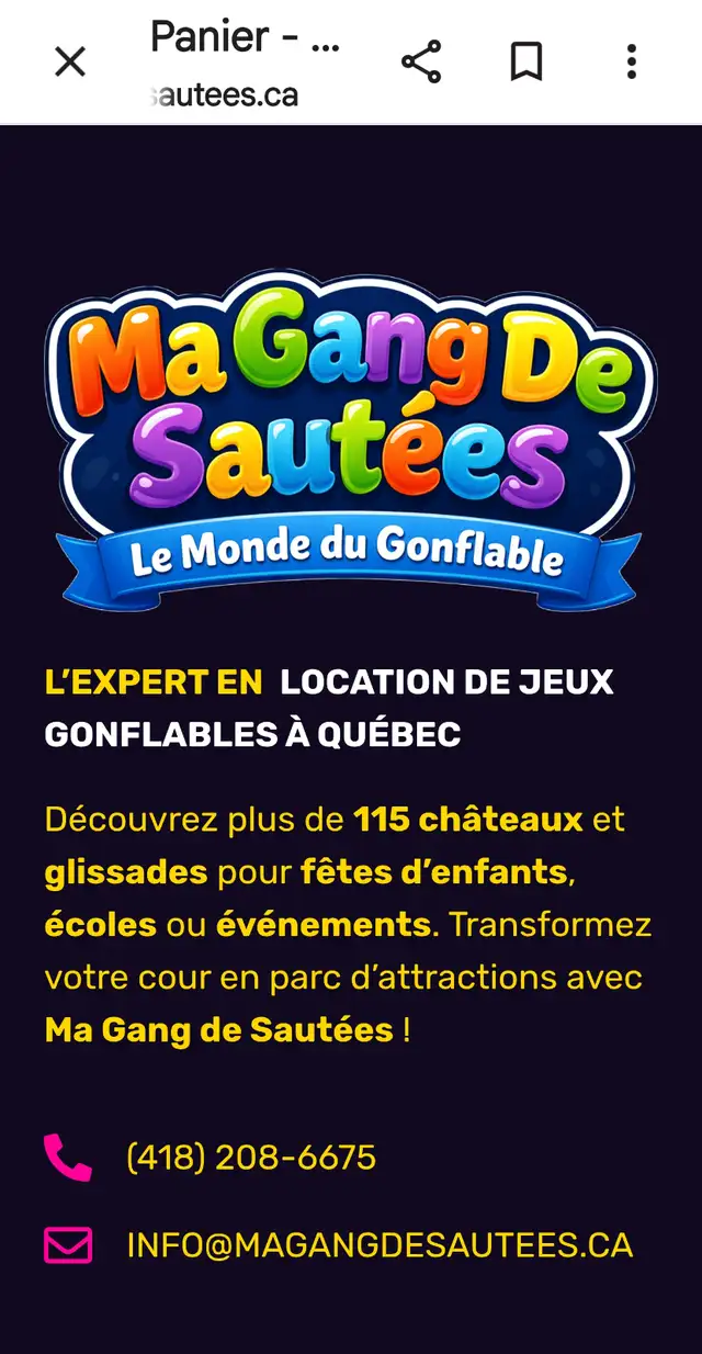 LOCATION DE JEUX GONFLABLES