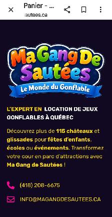 LOCATION DE JEUX GONFLABLES