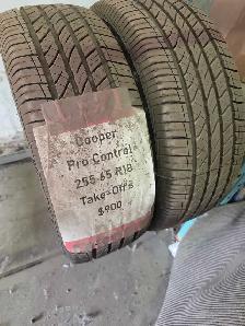 Set Cooper Pro Control 255/65R18 2025 New Take-Offs $900