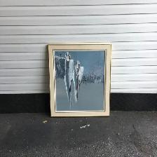 Tableau style expressionniste et minimaliste, ombres éthérées - Photo 2
