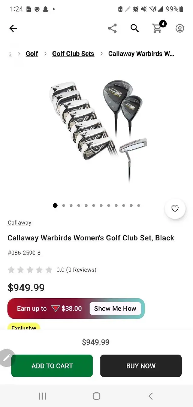 Callaway Warbird Women's Golf Club Set