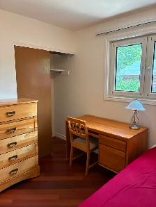 Furnished room on main floor ,close to UTM for rent.
