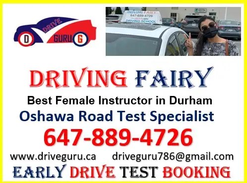 Female Driving Instructor  in Oshawa, Whitby and Ajax
