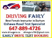 Female Driving Instructor  in Oshawa, Whitby and Ajax