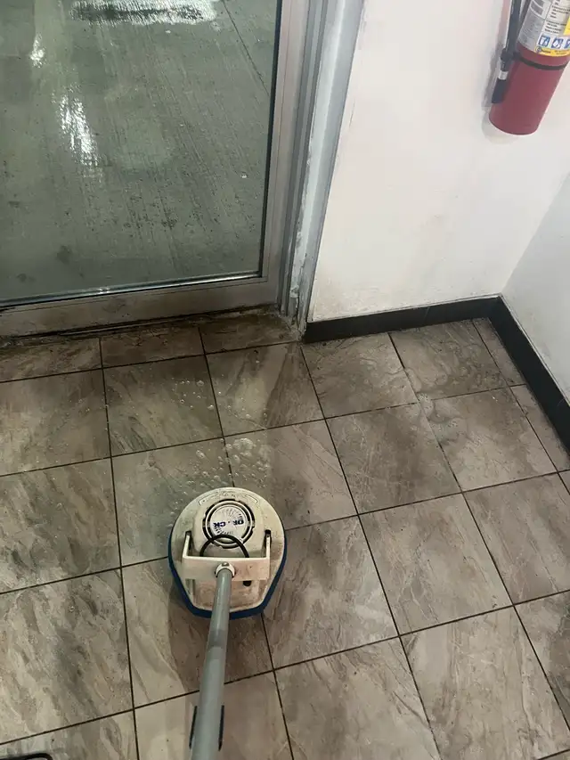 Kitchen floor Tile and Grout Cleaning $150