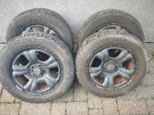 4 jantes 215-60R16 d'origine Subaru Forester. Bolt Pattern 5x100 - Photo 3