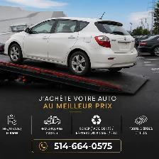 ACHAT AUTO SCRAP / RECU SAAQ / TOWING GRATUIT / CASH