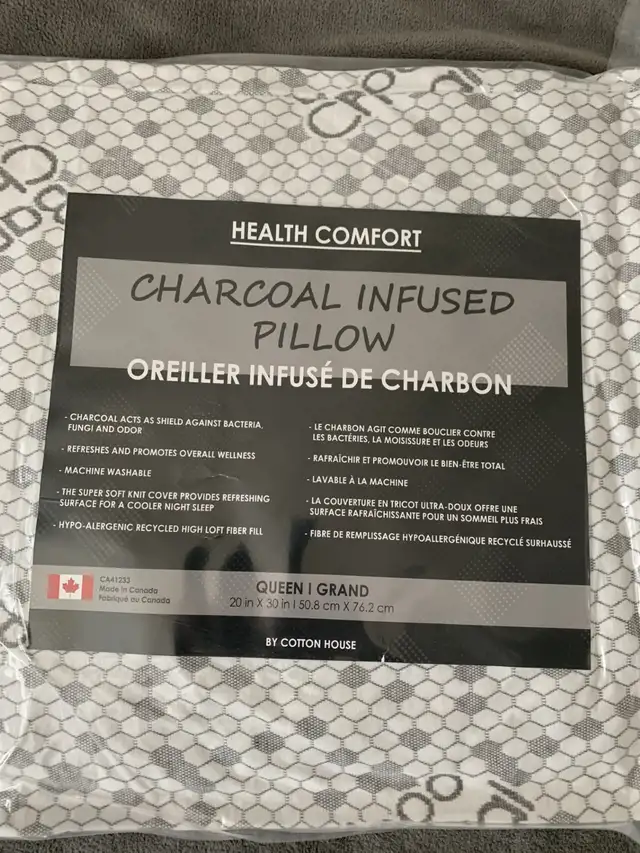 Charcoal Pillow Brand New