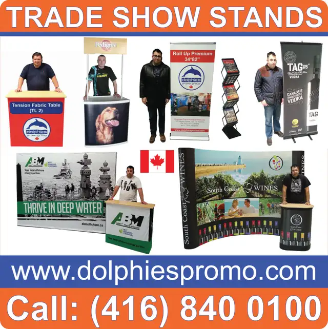 2 DAY PRODUCTION Portable Exhibits Trade Show Displays  Counters