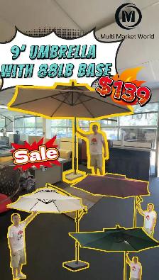 Brand New MMW Outdoor Patio Umbrella Dual-Vented $49 to $299 - Photo 2