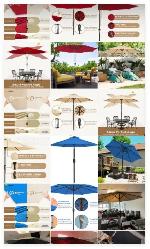 Brand New MMW Outdoor Patio Umbrella Dual-Vented $49 to $299 - Photo 3