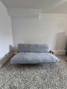 FREE DELIVERY Real Wooden 3 Seater Futon Sofabed Sofa / Couch - Photo 3