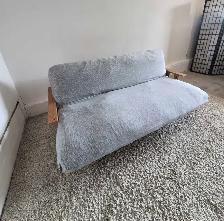 FREE DELIVERY Real Wooden 3 Seater Futon Sofabed Sofa / Couch - Photo 6