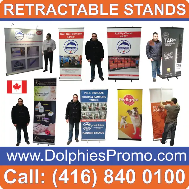 Trade Show Event Roll Up Retractable Banner Stand   CUSTOM PRINT