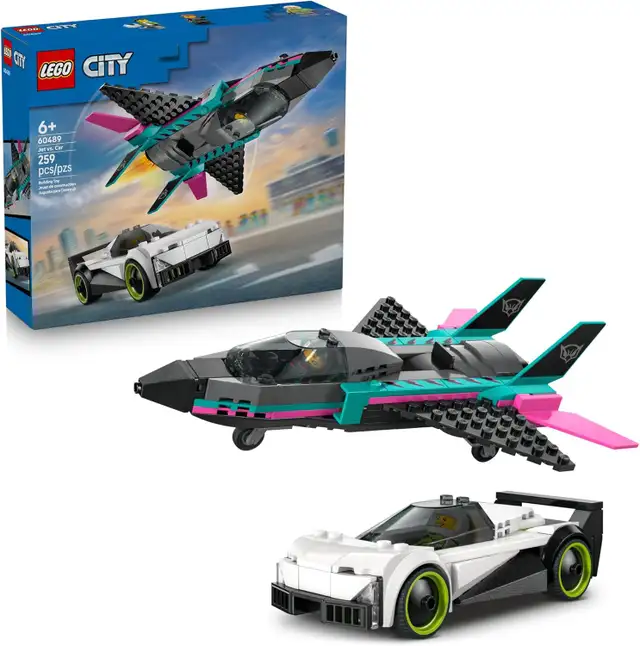 Lego City 60489 Jet VS Car 259PCS