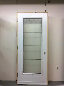 1155PA Porte d’acier 34D Verre glue chip Carrelage pewter 23x65 - Photo 2
