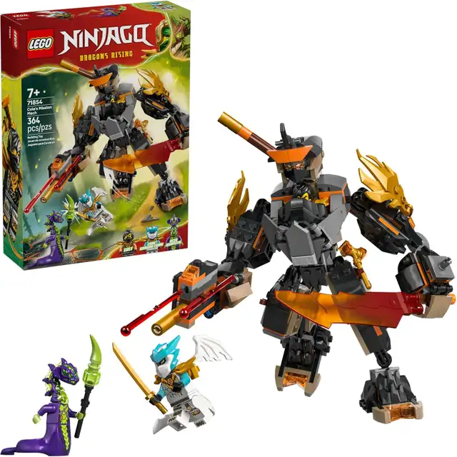 Lego Ninjago 71854 Cole's Mission Mech 364PCS