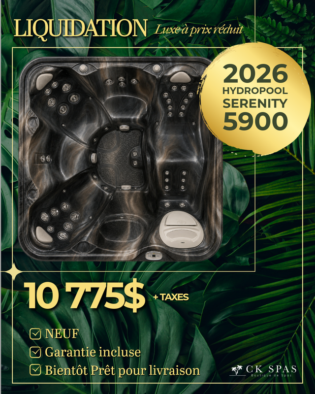 SPA 2026 HYDROPOOL SERENITY 5900 EN LIQUIDATION