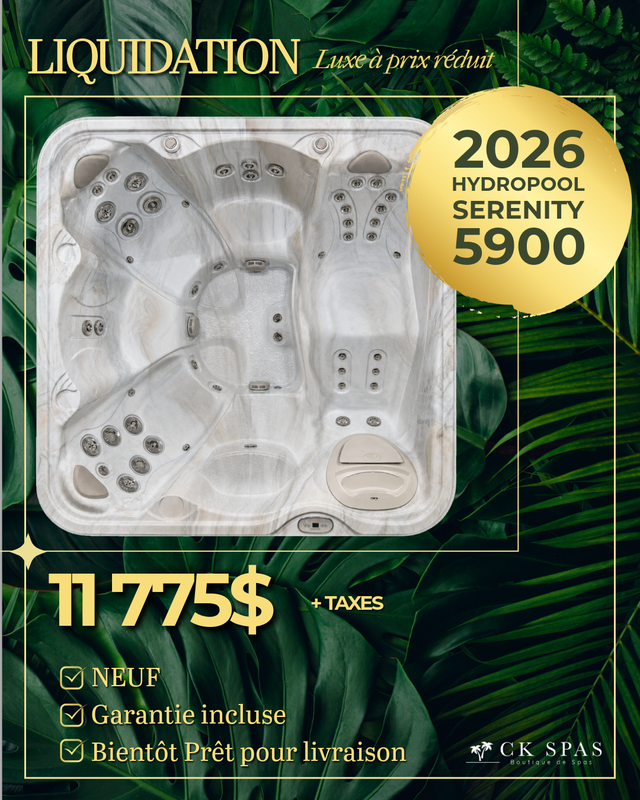 SPA 2026 HYDROPOOL SERENITY 5900 EN LIQUIDATION