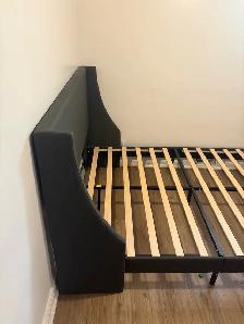 BEDFRAME (QUEEN) Dark Blue and Grey - Photo 2