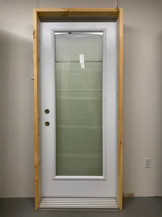 1409PA Porte d’acier 34″D Verre texturé style Masterline 23x65
