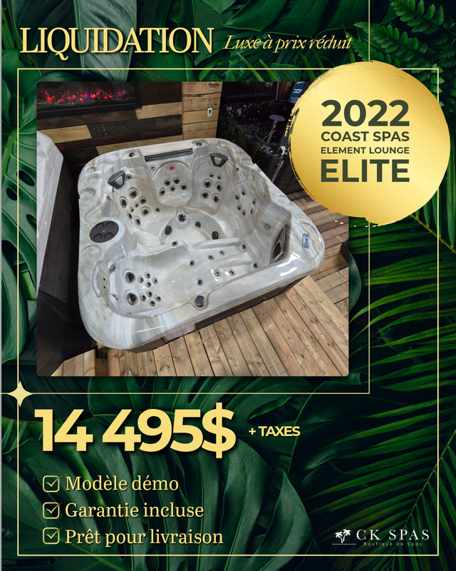 COAST SPAS ELEMENT LOUNGE CURVE EN LIQUIDATION