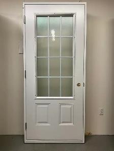 1416PA Porte d’acier 34″D Givré Pin Head  Grafigne haut 23x49 - Photo 2