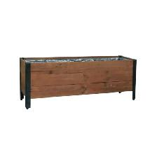 Grapevine Urban Garden 46 Inch Recycled Wood And Metal Rectangle