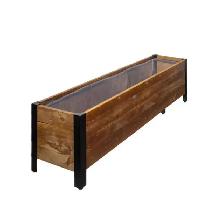 Grapevine Urban Garden 46 Inch Recycled Wood And Metal Rectangle - Photo 2
