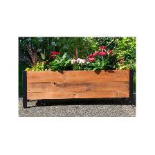 Grapevine Urban Garden 46 Inch Recycled Wood And Metal Rectangle - Photo 4