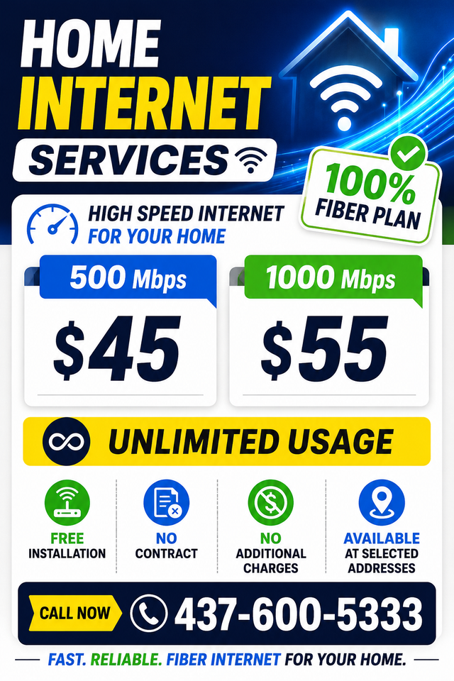 100% Fiber Home Internet | Unlimited Data