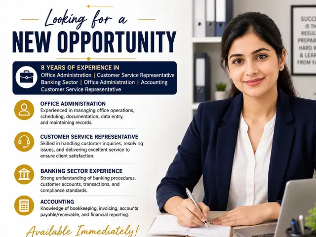 Looking for Office Administrator / Customer Service Position