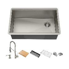 Kraus 32' Single Bowl Kitchen Sink  Workstation