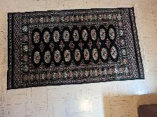 Authentic Bokhara Hand-Knotted Accent Rug - Navy Blue 3'x5' - Photo 2