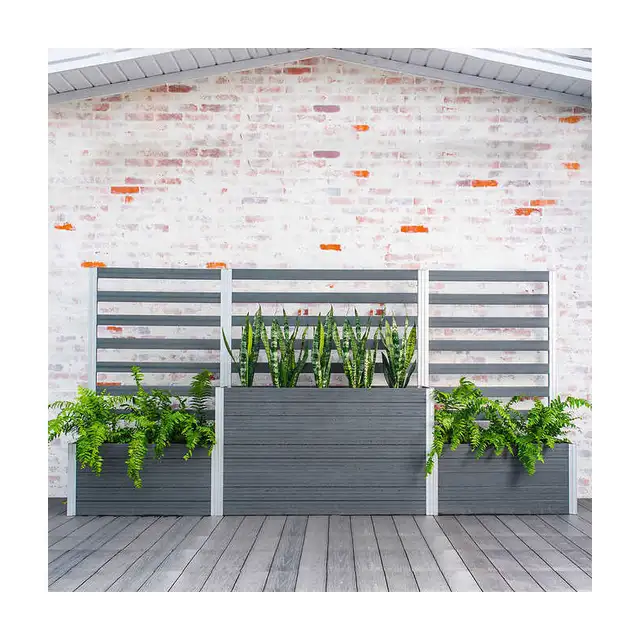 Urbana Parklette Planter Combo With Trellis