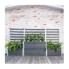 Urbana Parklette Planter Combo With Trellis