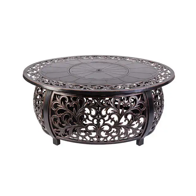 Paramount Thatch Oval Cast Aluminium Firepit