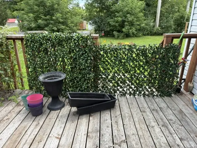 MOVING SALE - 2 faux hedge panels