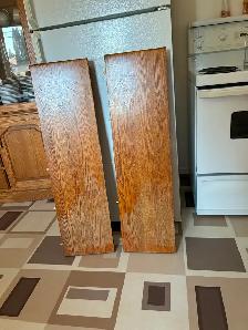 Used Solid Oak Dinning Room Set (table, hutch, 2 leaves, 4 chair - Photo 6